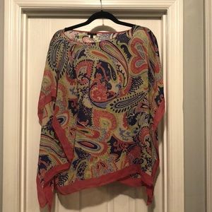 Talbots flowy open arms top